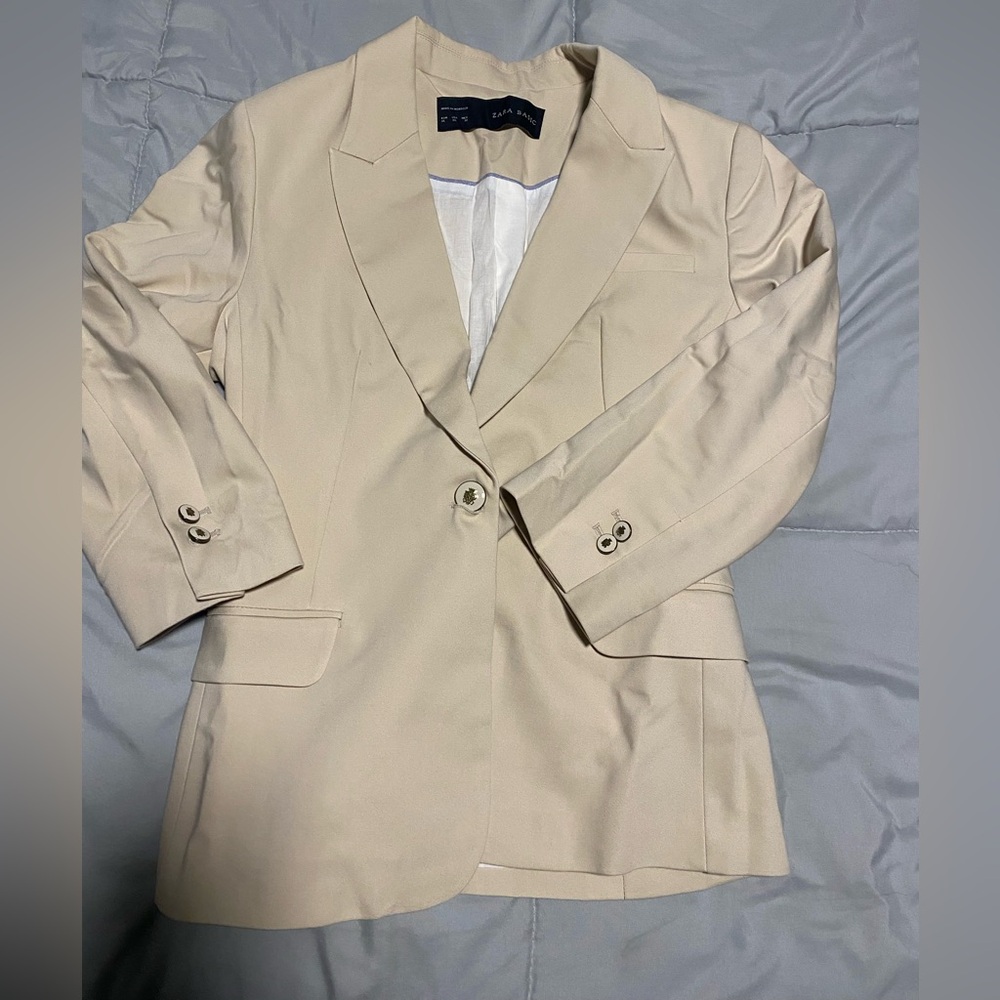 Zara Basic Light tan blazer
